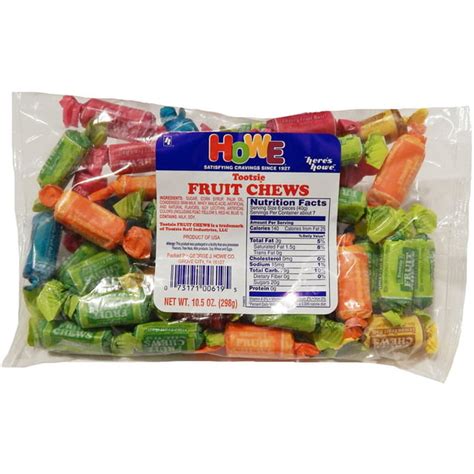 George J Howes Lay Down Candy Tootsie Fruit Chews 105 Oz Bag