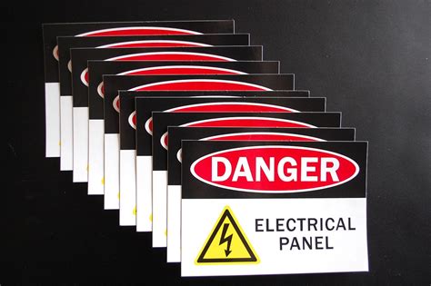 Danger Electrical Panel Sticker Vinyl Decal Choose Quantity Etsy