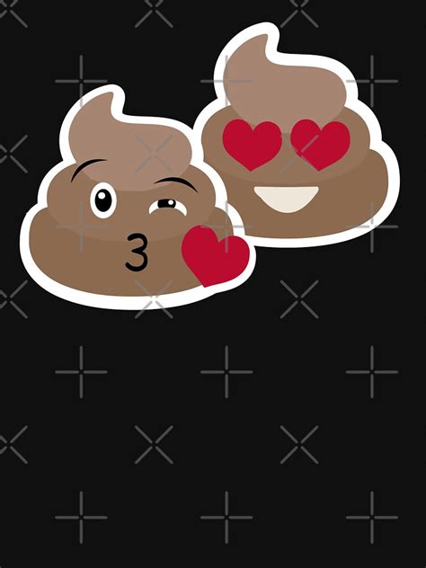 Poop Emoji T Shirt Poop Emoji Kissing Heart Eyes Poop Emoji
