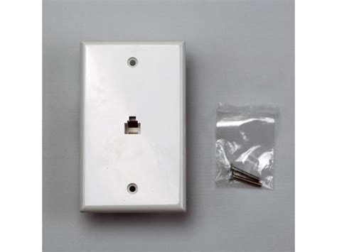 If they're dark or bright, however, the plate can be as annoying to look at as a bad ring tone is to listen to. Telephone Wall Jack, RJ11 RJ12 Phone Connector Plate, 6P6C ...