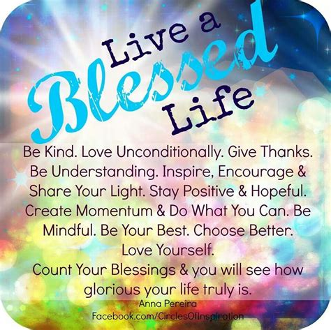 Live A Blessed Life Blessed Life Quotes Blessed Life Life Quotes