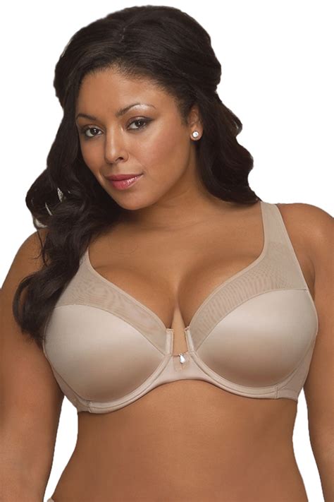 Curvy Couture Sheer Seduction Full Coverage Bra 1071 Womens