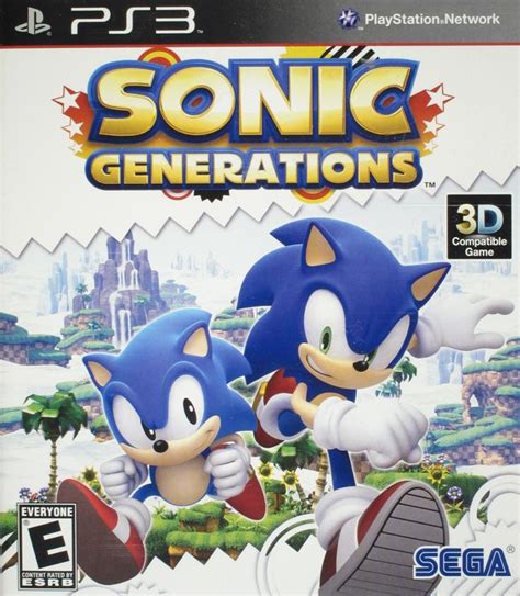 Sonic Generations 2011 Playstation 3 Box Cover Art Mobygames