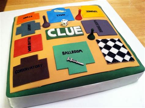 Good party board games are fun and challenging, sometimes in ways we don't even realize, and that is where dixit comes in. Finished cake with Clue game pieces | Clue themed parties ...