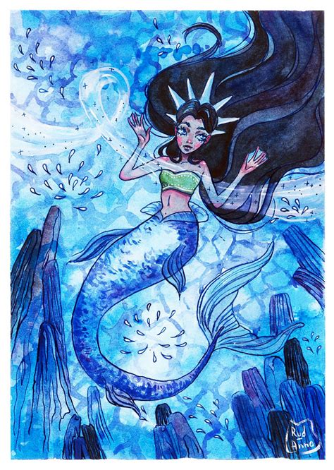 Ice Mermaid By Anwawashi On Deviantart