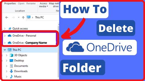How To Remove Onedrive From File Explorer Windows In Youtube