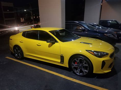 So I Just Bought 1 Of 400 Stinger Gts In Yellow I Am In Love Kia