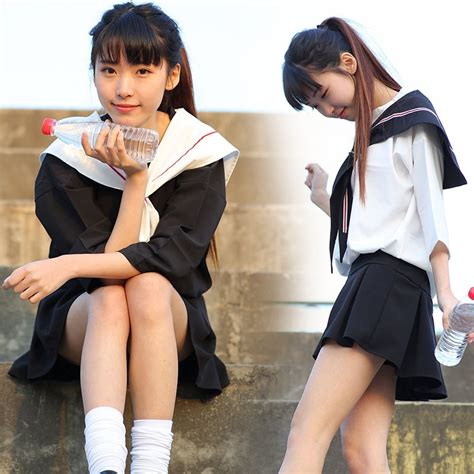 Japanese Babe Uniforms Korean Fashion Pleated Skirts Sailor Babe
