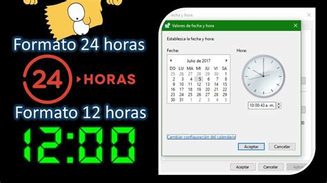 Cambiar Formato De Hora En Windows 10 Fácil Configuración De Hora 24