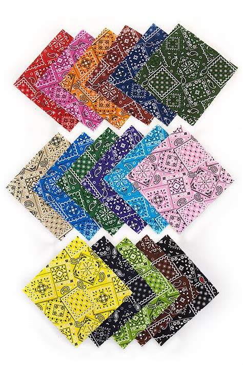 102 Bandana Colors Pre Cut Charm Pack 5 X 5 Inches Quilt Fabric Squares