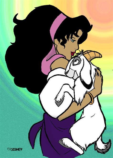 Esmeralda Y Djali By Zaiyuri On Deviantart Disney Character Drawings