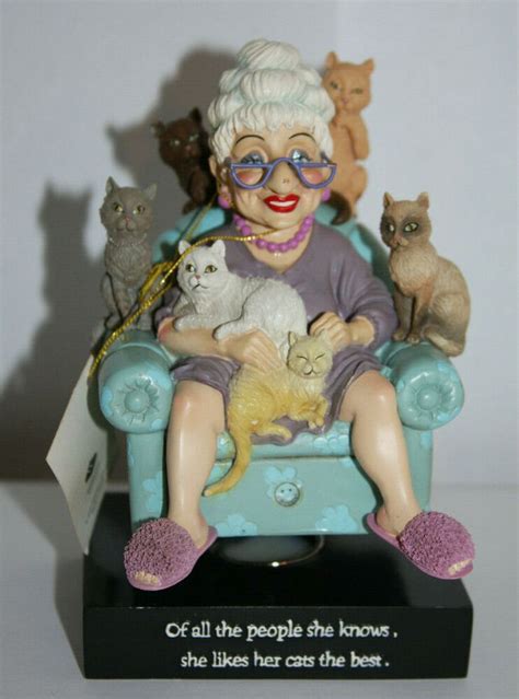 Westland Biddys Crazy Cat Lady Bobble Head Figurine 2005 Collectables