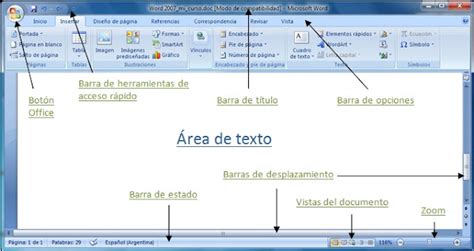 Informatec Microsoft Word 2007 Definición Características Entorno
