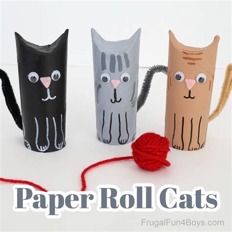 Toilet Paper Roll Cat Craft Frugal Fun For Boys And Girls