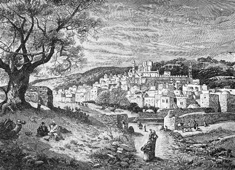 Hebron And The Cave Of The Patriarchs Drawing By Henry A Harper Fine