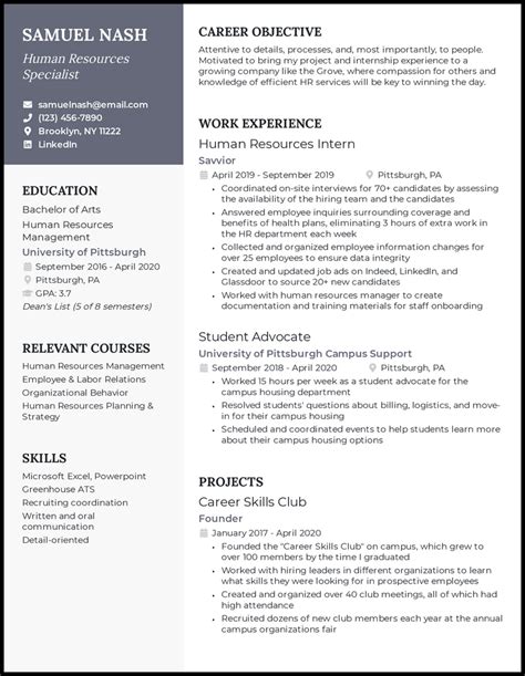 26 Human Resources Hr Resume Examples For 2024