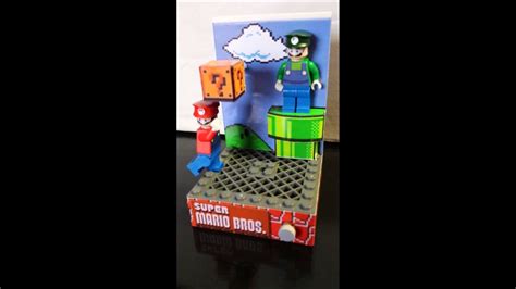 Super Mario Bros Custom Lego Minifigure Display Youtube
