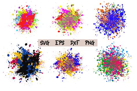 Paint Splatter Svg Big Set Paint Brush Stroke Svg Png Paint Sexiz Pix