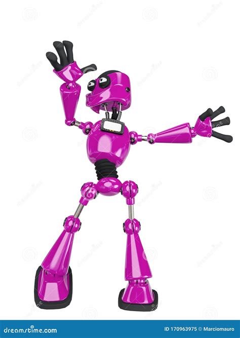 Robot Cartoon Dancing Stock Illustration Illustration Of Computer