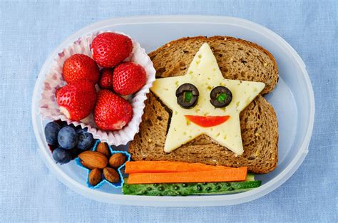 Place the food cards around the room and challenge the children to find food that fit into specific food groups. 50 Healthy School Lunches for Your Kids