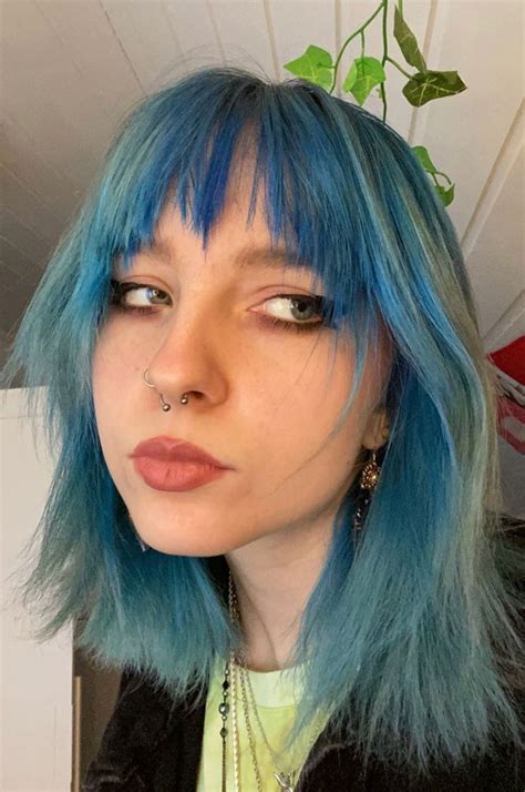 Blue Hair Blur Hair Hair Inspo Color Blue Hair
