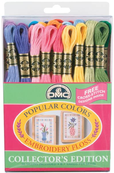 Dmc Embroidery Floss Pack 87yd Popular Colors 36pkg