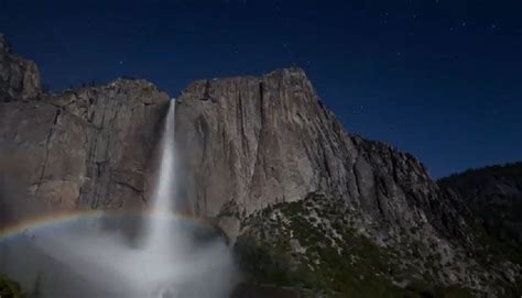Moonbows Over Yosemite Waterfalls Offer Dazzling Full Moon Sight