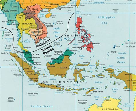 Indochina Peninsula World Map