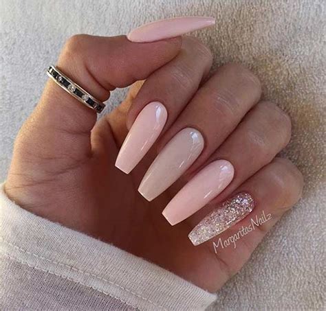 Long coffin nail ideas pink. 31 Trendy Nail Art Ideas for Coffin Nails | StayGlam