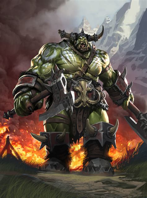 Orcs Legion Of Thunder Paul Mafayon Warcraft Art Orc Warrior Dark