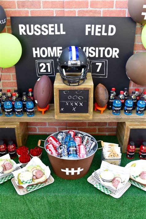 Check spelling or type a new query. Football Party Table + DIY Football Drink Tub - Make Life ...