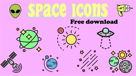 Space Icons Tumblr And Aesthetic Free Download Youtube