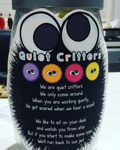 quiet critters jar label freebie library classroom