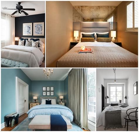 Use light, crisp colors to combat unique features like lower ceilings. Useful Tips to Make a Small Bedroom Look Bigger