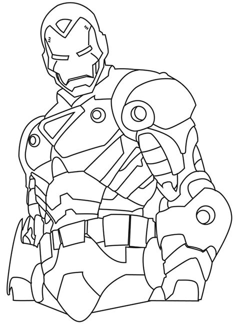 Desenhos de Homem de Ferro Incrível para Colorir e Imprimir