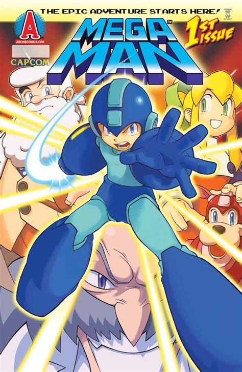 Rockman Corner Archie Comics Mega Man Issue 1 Cover Art Updated