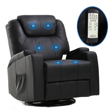 Chairs Massage Recliner Chair Reclining Sofa Pu Leather Power Recliner Electric Massage Chair