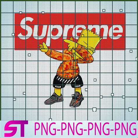 Bart Simpson Supreme Png Cartoon Fashion Png The Simpsons Png Bart