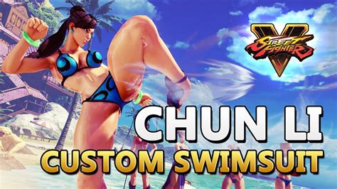 Chun Li Custom Swimsuit C4 Street Fighter V Mod Youtube