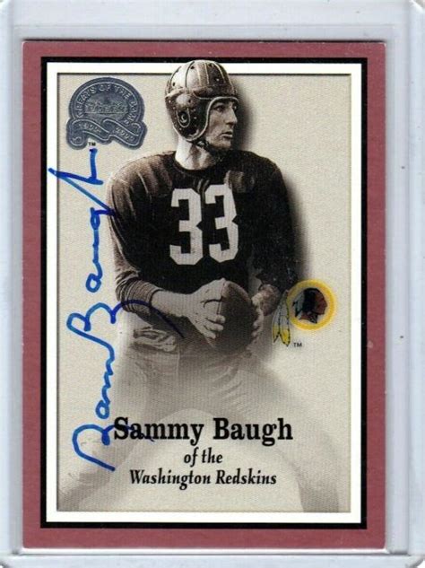 Sammy Baugh 1998 Football Hall Of Fame Signature Autograph Post Card 2500 Read Ebay