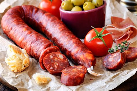 Spanish Chorizo Sausage Stock Photo Download Image Now Antipasto