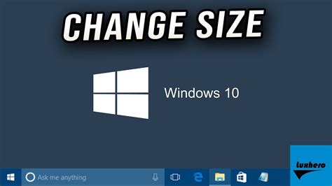 Windows 10 How To Change Taskbar Size Youtube