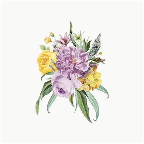 purple flower bouquet download free vectors clipart graphics and vector art