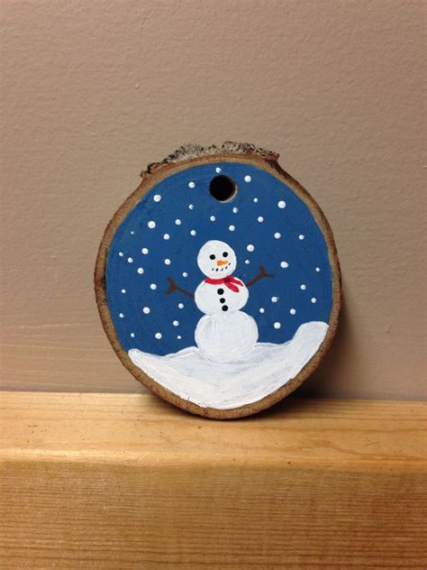 Diy Wooden Snowman Ornaments Woodworking