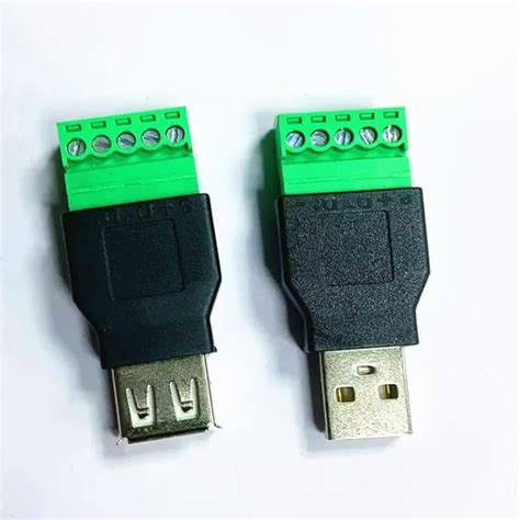 1 St Cke USB 2 0 Typ A M Nnlich Weibliche Zu 5 Pin Schraube Stecker Png