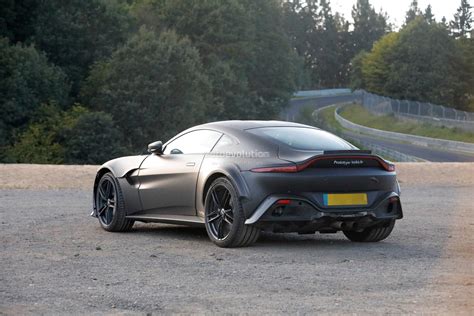 2023 Aston Martin V12 Vantage Spied With Central Exhaust System Debut