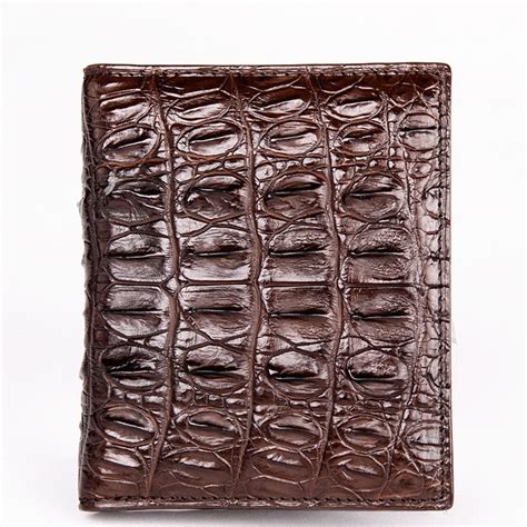 Genuine Crocodile Tail Skin Wallet Unique Crocodile Leather Wallet For Men