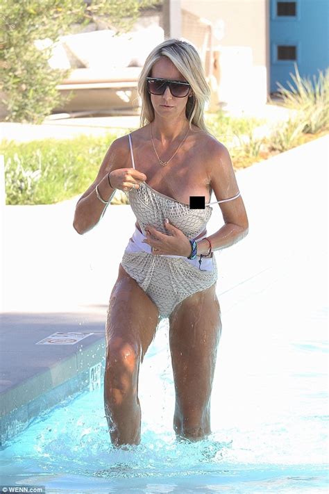 Lady Victoria Hervey Flashes Perky Assets When Risqu Swimsuit