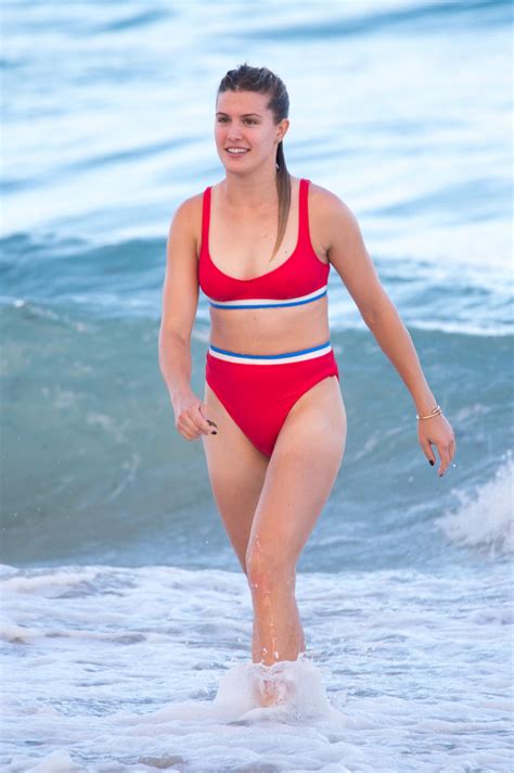 EUGENIE BOUCHARD In Bikini On The Beach In Miami 11 12 2018 HawtCelebs