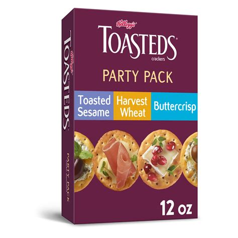 Keebler Toasteds Crackers Variety Pack Party Crisp 12 Oz Walmart